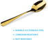 15 Packs Demitasse Espresso Spoons, 4.3 Inch Mini Gold Coffee Spoon, Stainless Steel Small Spoons for Dessert
