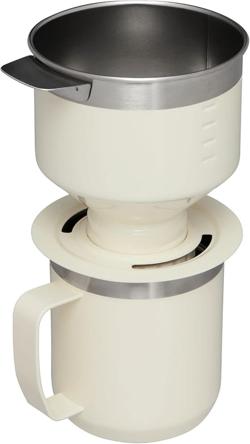 Set 12 oz STANLEY Perfect Brew Pour Over | Camp Mug with Lid Included | Drip Coffee Maker with Reusable Filter |