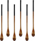 AOOSY 9 Inch Wooden Coffee Spoons, 6 Pcs Long Handle Small Wooden
