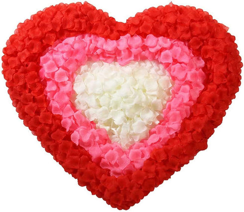 CODE FLORIST 2200 PCS Red Silk Rose Petals for Wedding Flower Decoration