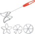 Rosette Iron Set with Handle, 4 Shapes Cake Printing Pastry Waffle Molds, Cookie Pastry Mold for Biscuit Lovers