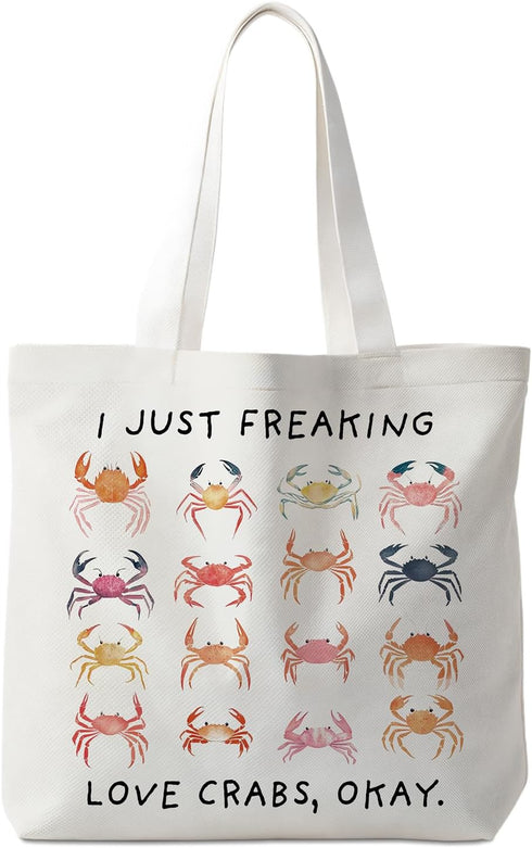 VIIJJUE Tote Bag Gifts for Women, Canvas Aesthetic Reusable Grocery Bags Shopping Bags