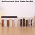 12 PCS Spice Shaker Jars, Salt and Pepper Shakers Set, Plastic Seasoning Storage Container Bottles with Lid & Tray
