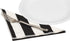 Black and White Table Linens, 100% Cotton Cloth Napkins 18" Dinner Pk 4