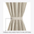 Elrene Home Fashions Colette Faux-Silk Side Door Window Panel - 28 in x 72 in, Ivory