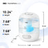 3L 30H 26dB DREO Humidifiers for Bedroom, Top Fill & Quiet Runtime for Large Room, Cool Mist Ultrasonic Humidifier
