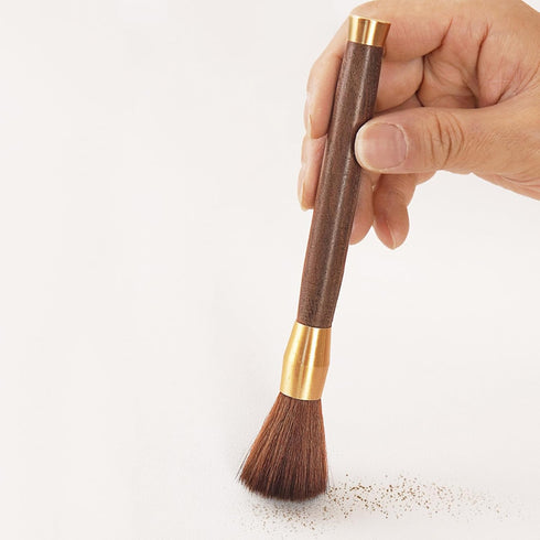 Wood Coffee Brush, Coffee Cleaning Brush with Handle for Espresso Machine and Grinder