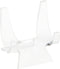 Plymor Clear Acrylic Double-Scoop Display Easel, 2.375" H x 2.25" W x 2.125" D (6 Pack)