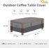 (36" Lx22 Wx16 Easy-Going Patio Coffee Table Cover Small Outdoor Rectangular Table Cover, UV Resistant Waterproof Patio