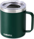 SUNWILL Insulated Travel Coffee Mug with Lid, 14 oz Stainless Steel Tumbler, Handle for Camping, Office, Outdoor,