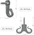 Pack of 46 Q Hanger Screws and Hooks for Outdoor String Lights, Garage Party Decor