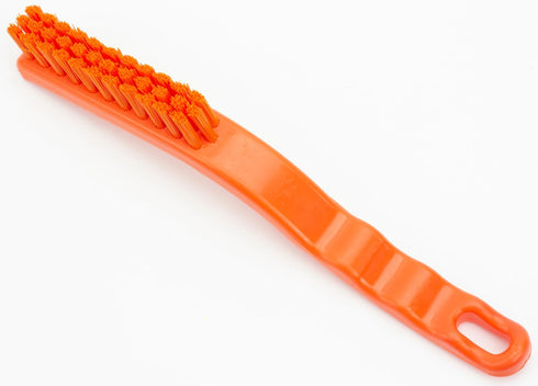 SPARTA Detail Brush Grout Brush, 9 Inches Crevice Brush for Bathroom, Kitchens, Countertop, Plastic, Orange