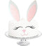 Easter Bunny Cake Topper with Eyelashes, Easter Party Cake Decoration Supplies for Birthday, Wedding, Baby Shower