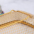 Silverware Drawer Organizer, Rainbow Mesh Kitchen Drawer Organizers, Stackable Storage Basket for Flatware, Pack of 2