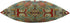 Mugod Traditional Ethnic Paisley Flower Throw Pillow Cover - Red Teal White Yellow Cotton Linen 18x18 Inch