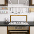 SEAHIXUSS 31.5" 6 11.4" Countertop, Bamboo Over the Stove Spice Shelf for Kitchen Storage, Spice Rack Organizer Stove