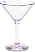 G.E.T. SW-1402-1-SAN-CL-EC Heavy-Duty Shatterproof Plastic Martini Glasses, 6 Ounce, Clear, Set of 4