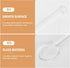 DOITOOL 6Pcs Clear Glass Espresso Spoons, 5.58 Inch Teaspoons for Coffee Mixing at Home Bar Party
