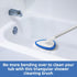 Qaestfy Shower Bathtub Scrubber Brush - 51'' Handle, 5 Non-Scratch Pads, Adjustable Long Handle for Cleaning Shower,