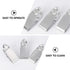 DOITOOL 3pcs Stainless Steel Fruit Removal Tools - Strawberry and Pineapple Peeler for Easy Kitchen Cleaning