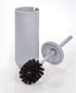 iDesign Cade Bowl Brush and Holder, Toilet Cleaning Set for Bathroom, Matte Gray (2 Each)