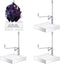 4 Pcs Adjustable Metal Arm Display Stand Easel with Acrylic Base, Rock Display Holder for Geodes, Mineral, Agate (2 x 2