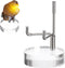 Hipiwe Adjustable Metal Arms Display Stand, Small Easel Holder with Acrylic Base for Fossil, Coral, Geodes, Rock,