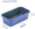 Set of 2 Haze Blue Loaf Pans, Non-Stick Coating Royal Blue Carbon Steel, 9x5 Inch for Home Baking