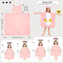 3-12 OLAOLA Bunny Hooded Kids Beach Towels for Years Boys Girls, Soft Absorbent Kids Hooded Bath Towel Wrap, Toddler