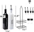 2 Pack Set 17oz Tebery Oil and Vinegar Dispenser with Caddy Holder, Black & White Olive Oil Dispenser Bottle, Cute