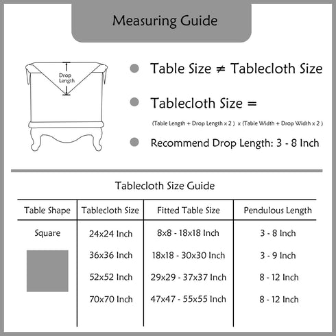 2 Pack 24x24 Inch Wolkemer Small Square Beige Tablecloth Washable Fabric Table Cover for Nightstand End Bedside Table