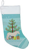 Caroline's Treasures BB9272CS Paso Fino Horse Christmas Stocking, Teal Fireplace Hanging Decor for Holidays