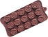 2PCS-15 Cavity Flower Non-Stick Candy Silicone Moulds 15-Cavity Mini Flower Shape Silicone Molds, Non-Stick Silicone Rose Chocolate Candy Baking Molds forTray Cake Decoration Party&Wedding Gift