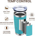 MEWAY 20oz Tumbler Cup - Double Wall Vacuum Insulated Travel Mug Bulk, Stainless Steel with Lid and Straw, Light Blue