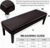 SearchI Waterproof Dining Bench Cover, Stretch Washable Long Bench Seat Covers, Rectangle Dining Table Bench Slipover