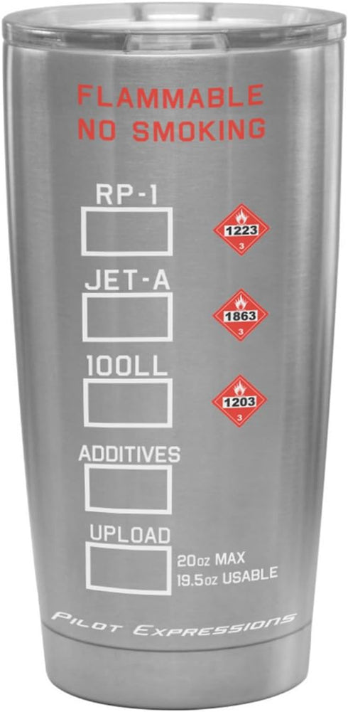 Pilot Expressions AV8R Taxiway Sign Stainless Steel Insulated Tumbler