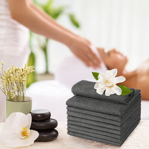200 Pack (12" 12"), UNIMADE Washcloths Bulk - - Face Towels x Highly Soft Wash Cloth and Hand Towels, Fast Drying