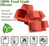 JOERSH Cube Cake Silicone Mold, 2" x 2" x 2" 3D Square Mousse Cake Baking Mold, 8-Cavity