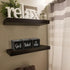 Farmhouse Bathroom Decor, Cute Funny Wooden Signs for Shelf, Rustic Black Bathroom Decor, 4 Sides