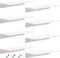Blulu 8 Pcs Acrylic Floating Shelf, Invisible Wall Mounted Shelf for Book