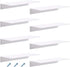 Blulu 8 Pcs Acrylic Floating Shelf, Invisible Wall Mounted Shelf for Book