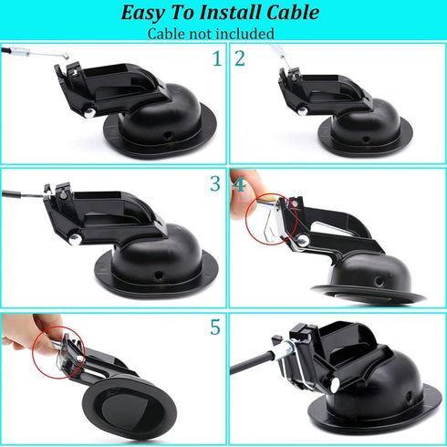 2Pcs Universal Heavy-Duty Metal Recliner Release Pull Handles, Fits Ashley, Lazy Boy, Most Brands, 3" x 3.5"