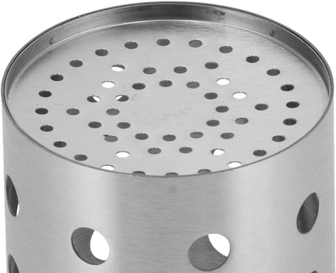 Stainless Steel Kitchen Utensil Holder, Tableware Organizer with Bottom Drain Hole for Home Storage