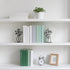 Metal Flower Book Ends Flower Vase Bookends Decorative Book Ends for Shelves Bookshelf Home Office Desk Bookshelf Decor