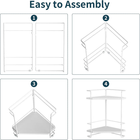 2-Tier Counter Counter, BOIVSHI Bathroom Organizner, Bathroom Organizers and Storage for Bathroom, Kitchen Corner