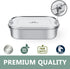 G.a HOMEFAVOR Stainless Steel Bento Lunch Box - 1200 ml/40 oz Large Leak Proof Lightweight Container for Sandwich,