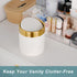 Small Trash Can with Lid - Mini Desk Trash Can, 1.5 Liter / 0.4 Gallon Metal Garbage Can for Countertop Coffee Bar,