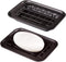 Kitchen and Bathroom Soap Dish Tray - Metal 2-Piece with Drainage Grid and Holder for Kitchen Sink, Rust Resistant