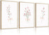 Olctedo Nursery Flower Wall Art Girl Floral Canvas Wall Decor Boho Wildflower Art
