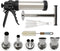 Hoypeyfiy Stainless Steel Jerky Gun Sausage Maker Sausage Stuffer Handmade Beef Jerky Gun